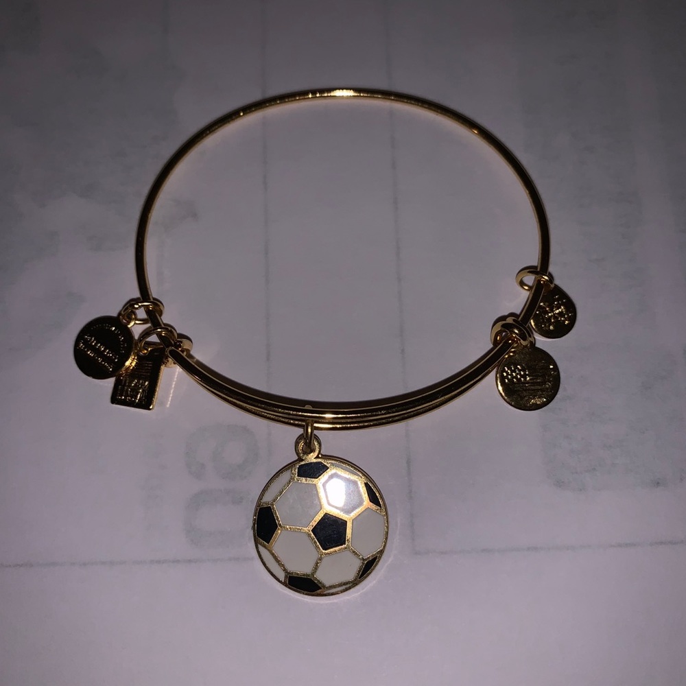 Alex and ani soccer bangle